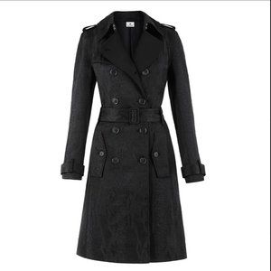 Jacquard trenchcoat